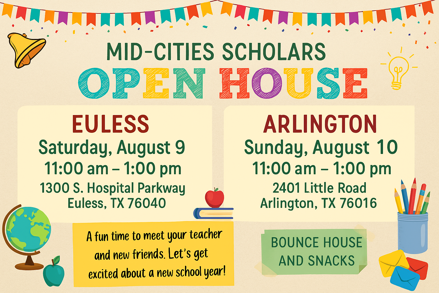 Mid-Cities Scholars Open House Info